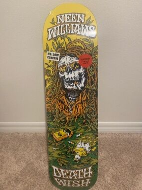 Yellow & Green Skateboard Deck - Neen Williams Graphic